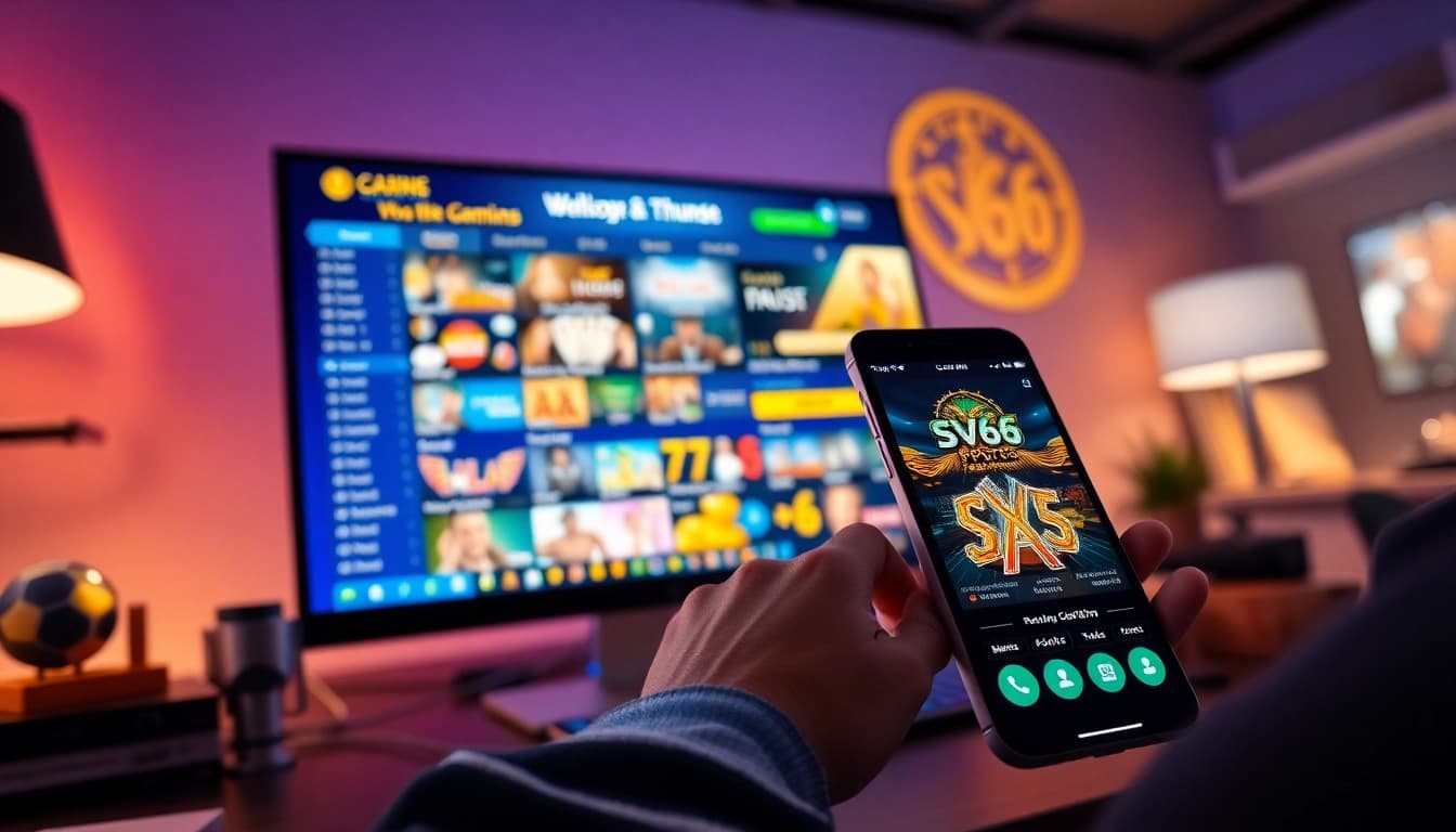 Engage with the dynamic gaming experience at https://sv66s.net/ featuring a vibrant online casino interface.