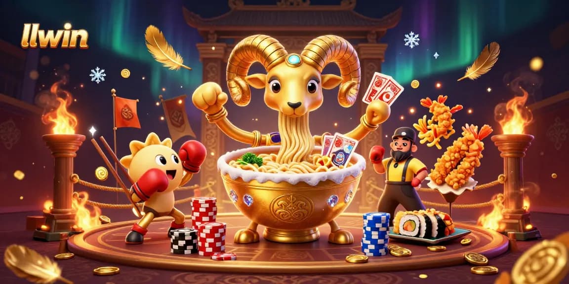 llwin showcases a vibrant 3D betting scene with unique casino characters and dynamic gaming elements.