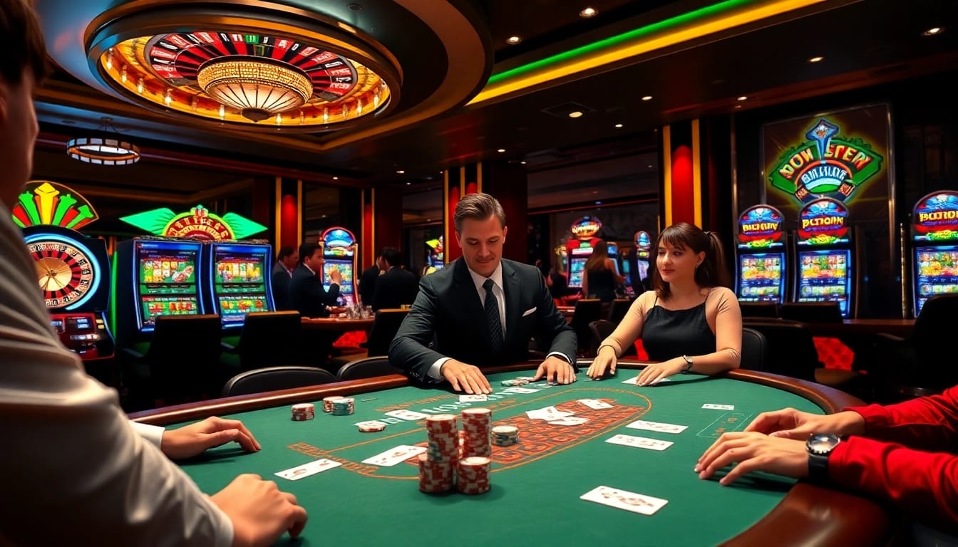 Experience the thrill of blackjack and roulette at BJ88 casino.