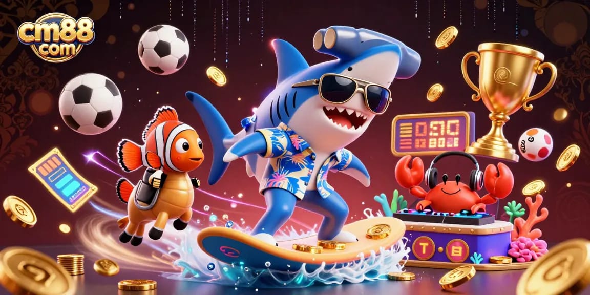 Place your bets and win at cm88 com with this vibrant illustration of casino festivities.