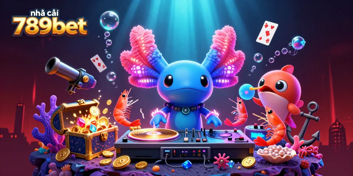 Experience the excitement of nhà cái 789bet with vibrant underwater casino characters and thrilling game elements.