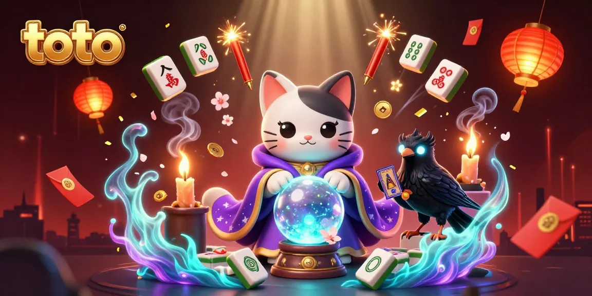 Engaging scene showing the toto-themed fortune teller and raven enhancing gaming excitement.
