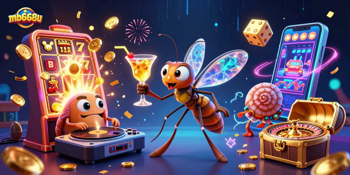 Engage with mb668u's vibrant gaming universe featuring a casino mascot, DJ, and jackpot thrills.