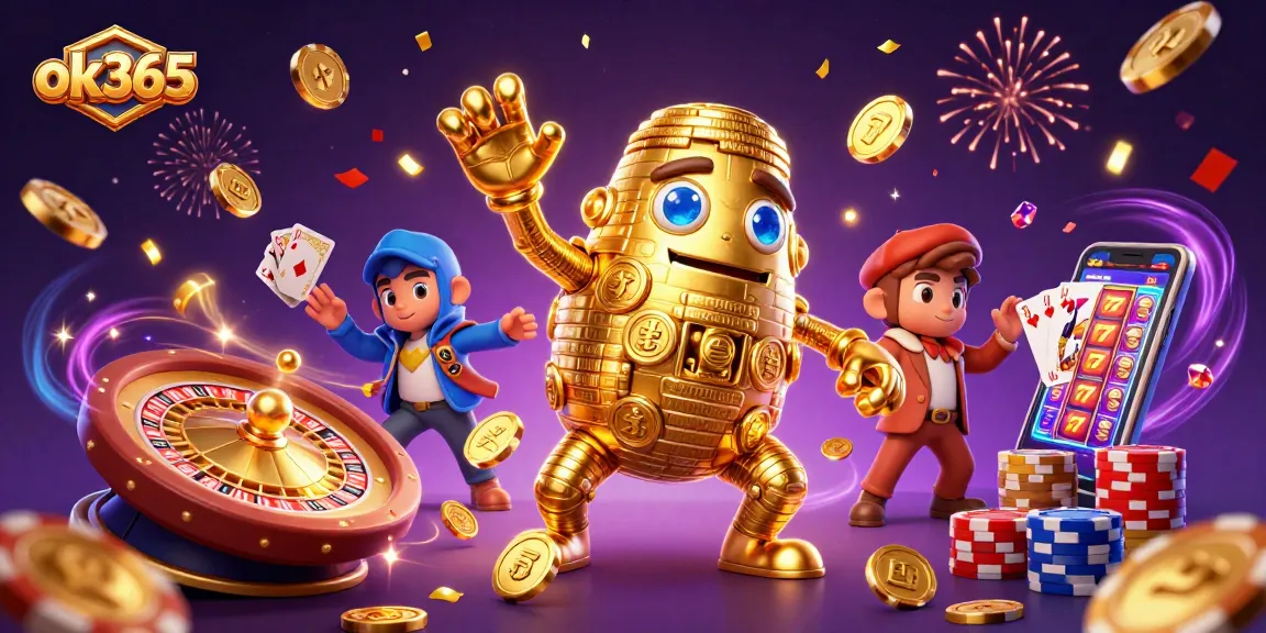 Experience the thrilling games at ok365, featuring vibrant casino elements and a magical atmosphere.