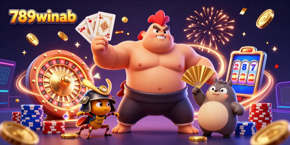 Betting big at 789winab with a powerful sumo rooster and samurai cricket in action.