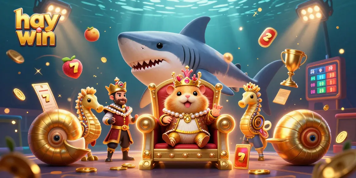 Experience the thrilling world of hay win with golden hamster king and casino elements.