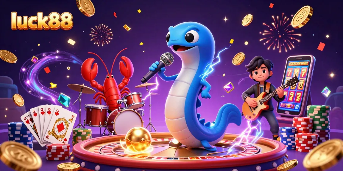 Experience luck88 excitement with a lively underwater casino scene featuring dynamic gaming elements.