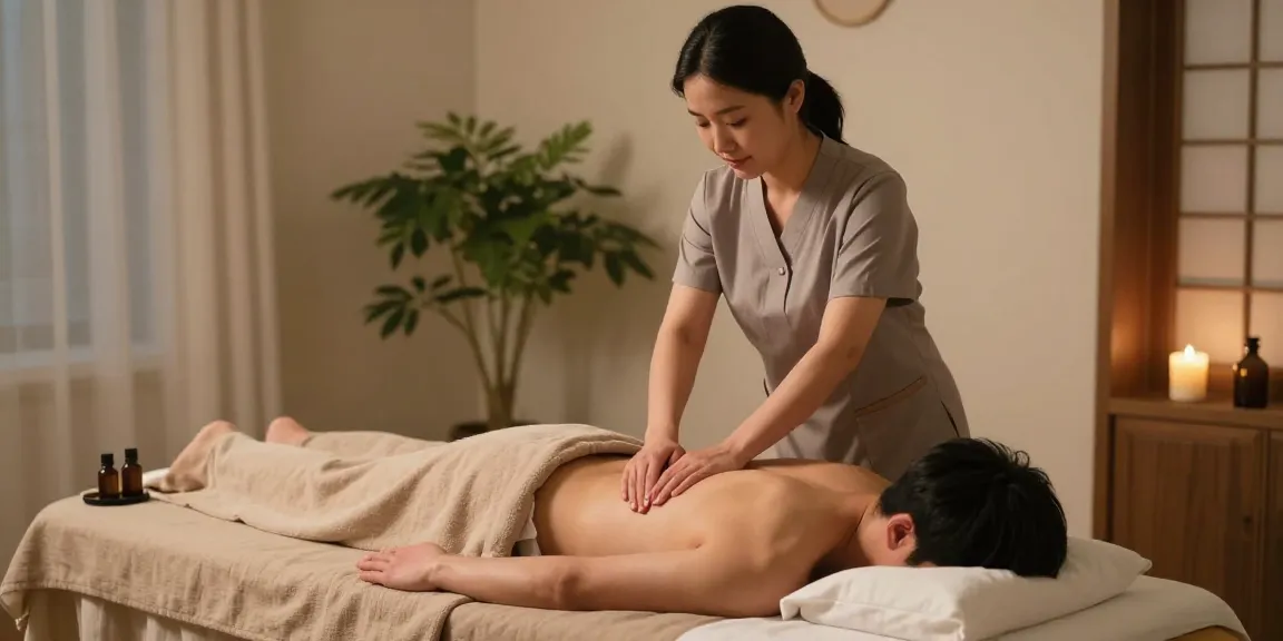 Relaxing experience of an at-home 부평출장안마 session with a professional therapist providing soothing massage therapy.