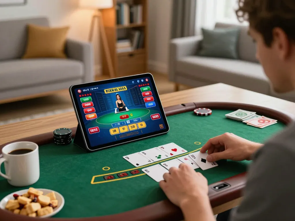 Engaging in live dealer blackjack game on tablet while leveraging strategies for sc8888 online gaming