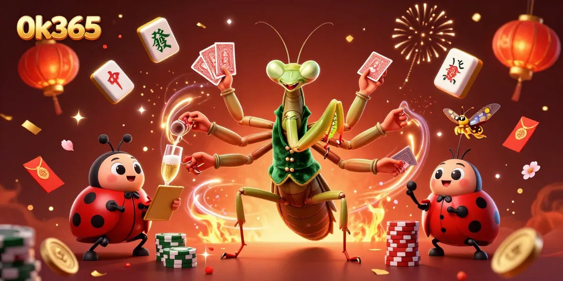 Experience the excitement at 0k365 with vibrant casino characters and magical gaming elements.