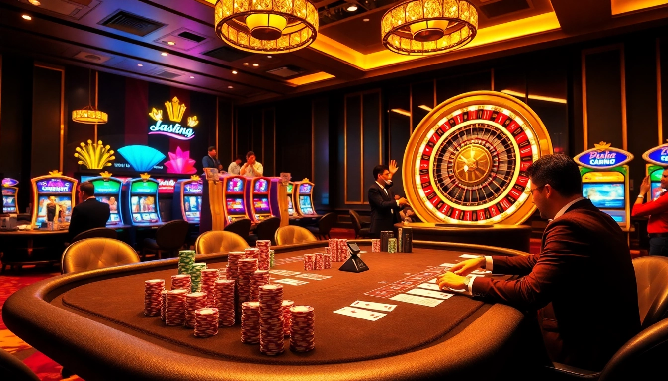 Engaging scene of a high-stakes poker table at https://may88.work/, showcasing casino players in action.