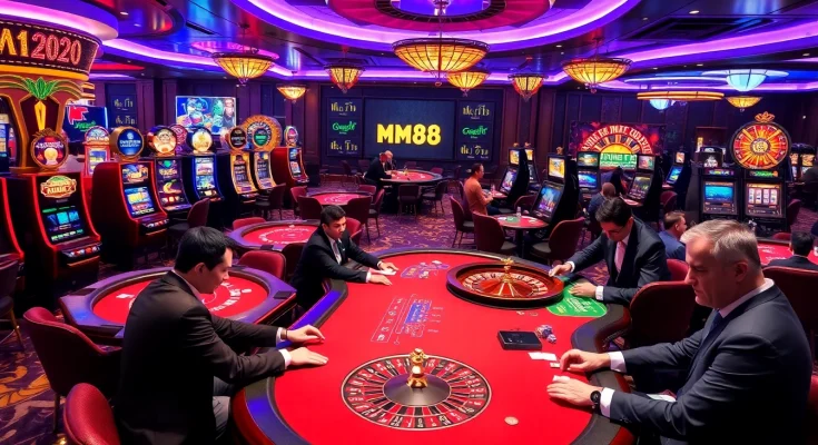 Players immersed in an exciting gaming experience at MM88 casino.